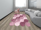 Dywan w nowoczesnym stylu, nieregularny, ze wzorem fal | Organiczna Forma