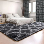 PUCHATY DYWAN SHAGGY GRAFIT ze wzorem  | PREMIUM