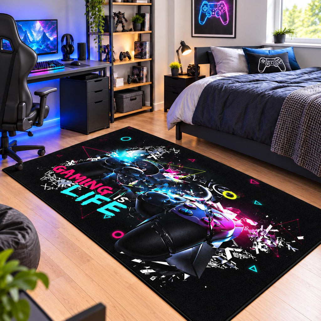Dywan Gamingowy 120x160 do pokoju nastolatka GAMING LIFE