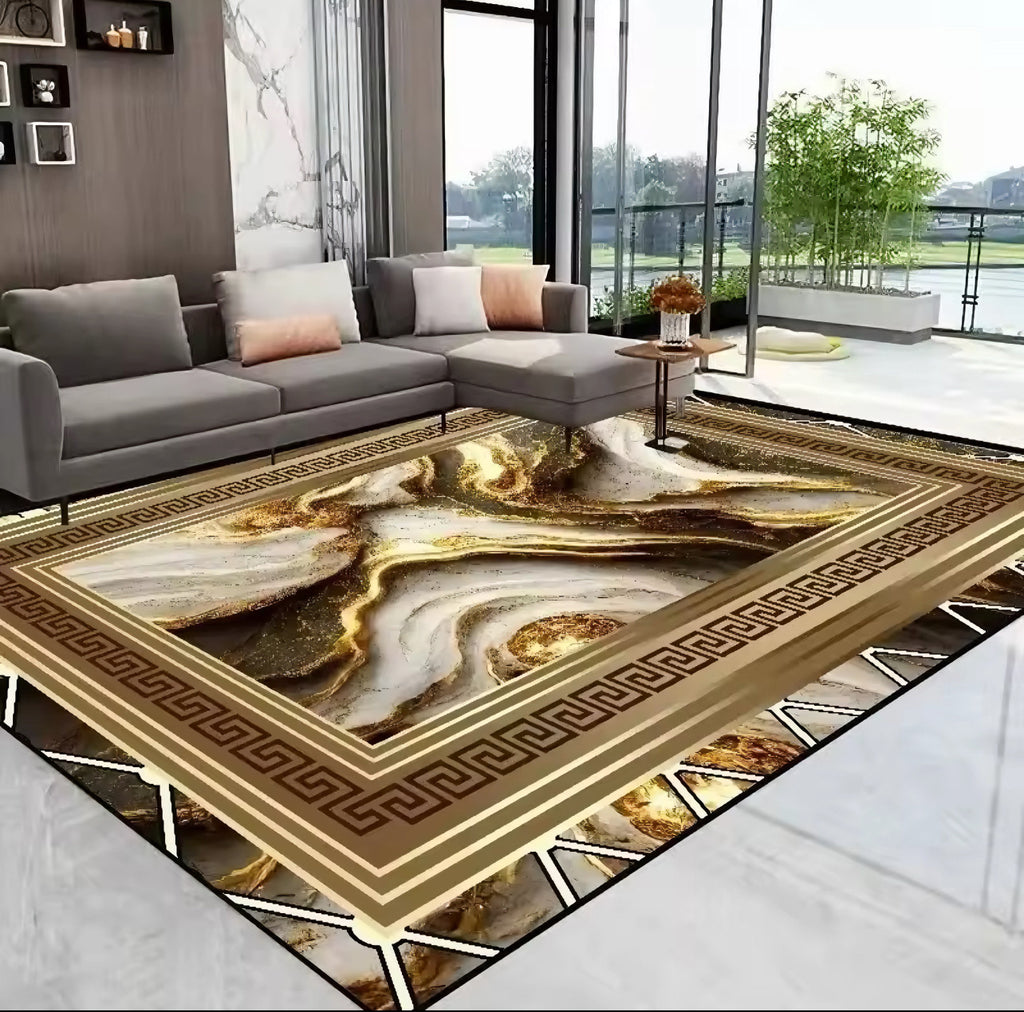 Elegancki dywan w nowoczesnym stylu | Luxury Gold