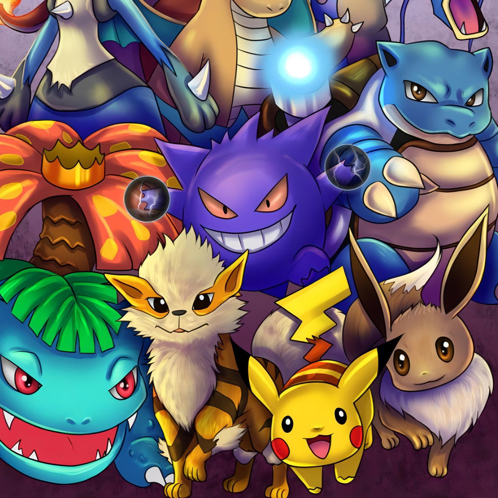 NOWOCZESNY DYWAN z motywem Pokémonów