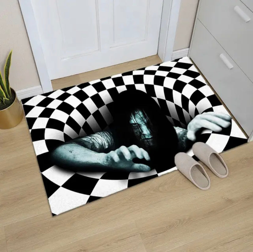 Mały dywanik, chodnik z motywem horroru| Postać grozy 3D