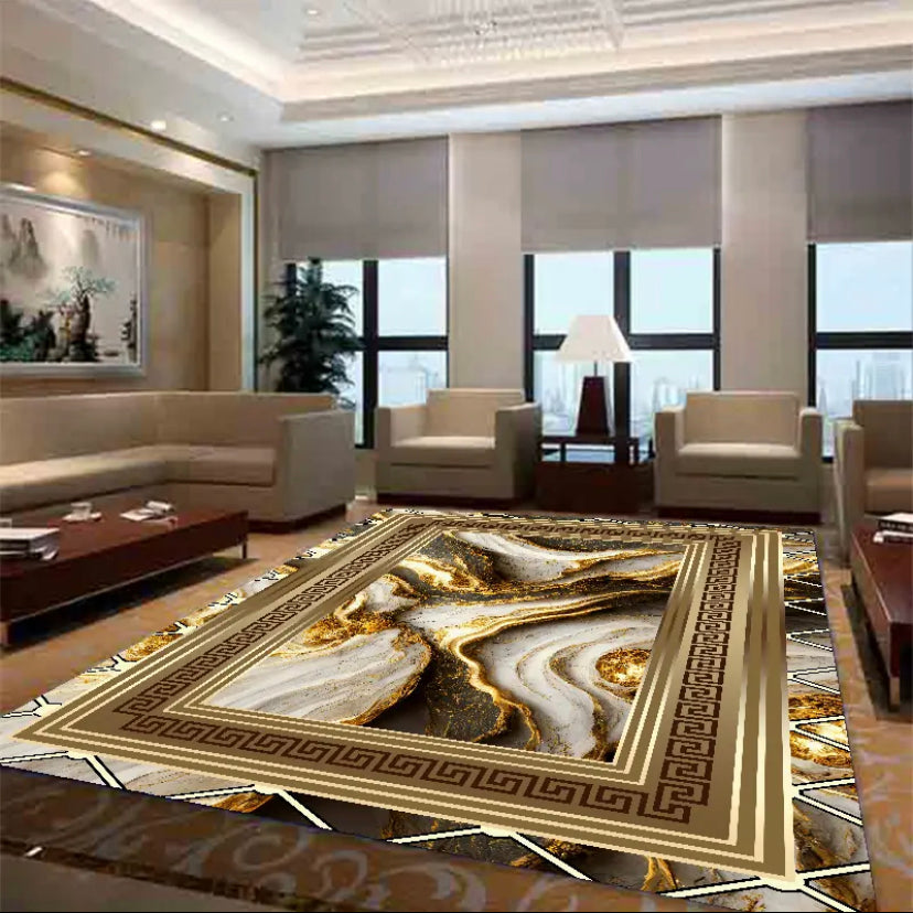 Elegancki dywan w nowoczesnym stylu | Luxury Gold