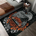 DYWAN 3D z motocyklem  HARLEY-DAVIDSON