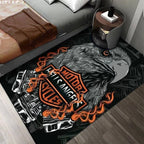 DYWAN 3D z motocyklem  HARLEY-DAVIDSON