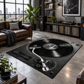 Dywan 3D GRAMOFON - vinyl retro do pokoju