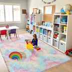 PUCHATY DYWAN SHAGY MULTIKOLOR RAINBOW  | PREMIUM
