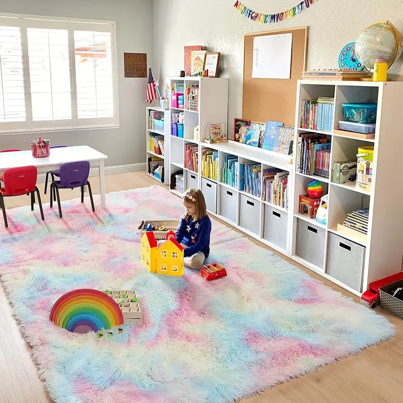 PUCHATY DYWAN SHAGY MULTIKOLOR RAINBOW  | PREMIUM