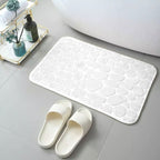 DYWANIK ŁAZIENKOWY szybkoschnący, chłonny, antypoślizgowy | IMITACJA KAMIENI RÓŻOWY