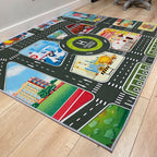 DYWAN do pokoju dziecięcego MAPA MIASTA