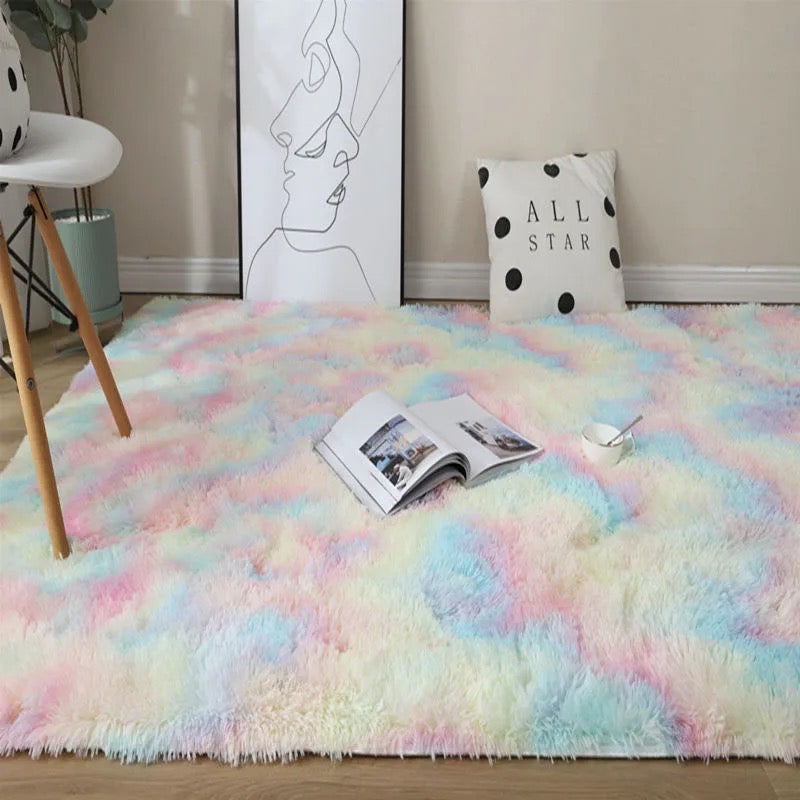 PUCHATY DYWAN SHAGY MULTIKOLOR RAINBOW  | PREMIUM