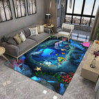 NOWOCZESNY DYWAN | Bajkowy motyw oceanu 3D