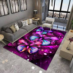 NOWOCZESNY DYWAN z motywem kolorowych motyli | Fluorescent Butterfly