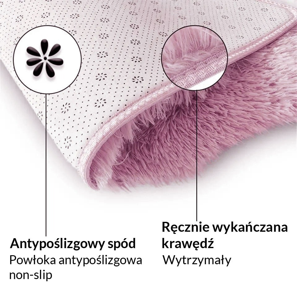 DYWAN SHAGGY RÓŻOWY