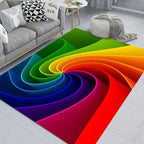 NOWOCZESNY DYWAN z efektem 3D kolorowy wir | RAINBOW