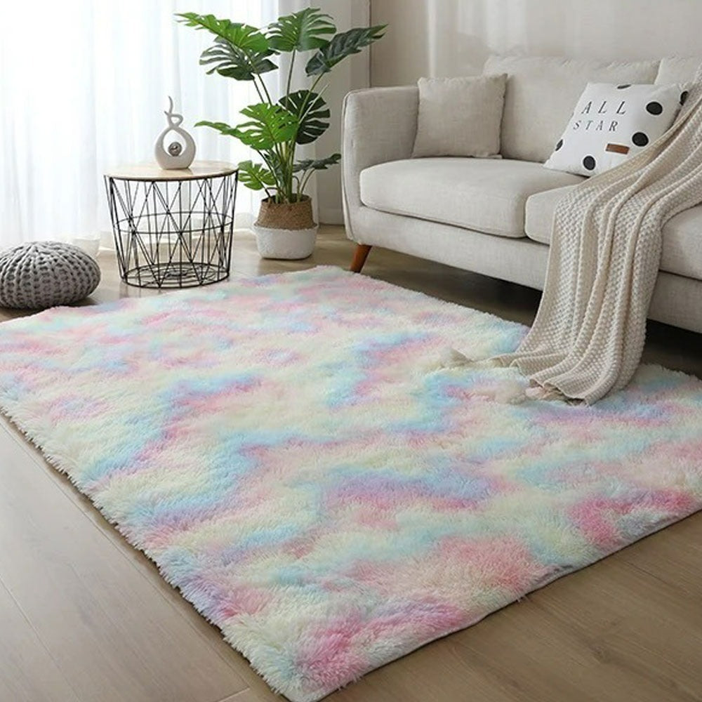 PUCHATY DYWAN SHAGY MULTIKOLOR RAINBOW  | PREMIUM